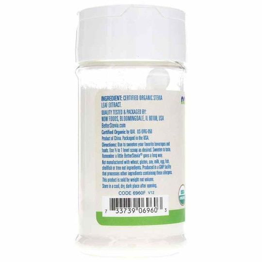 Better Stevia Organic Extract Powder, NOW